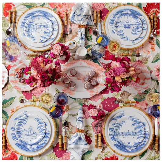 COUNTRY EST DELFT PARTY PLT SET  of 4