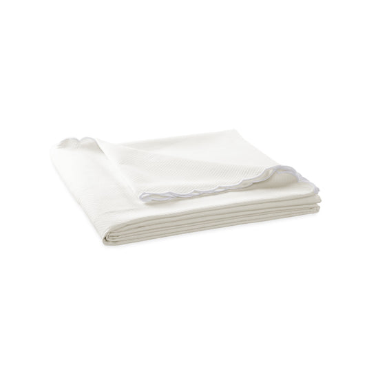 Diamond Pique Coverlet Bone