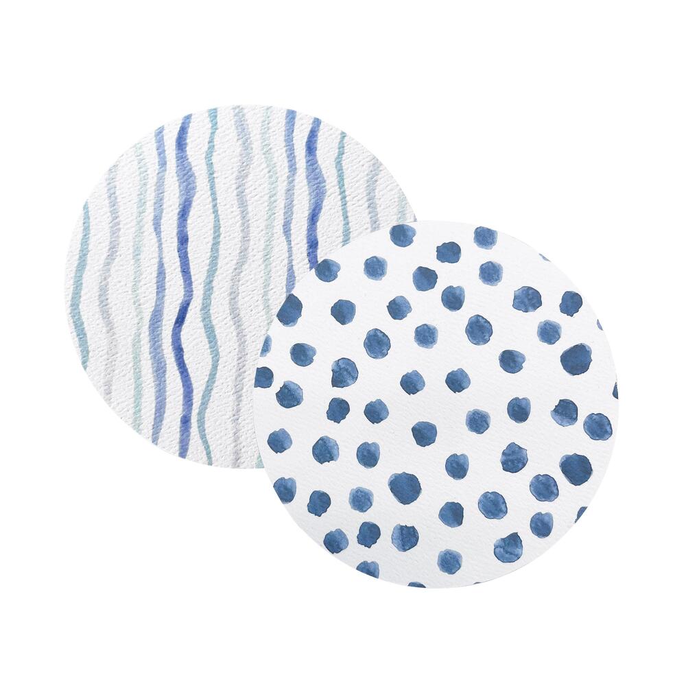 Dotty and Stripe Beaded Coaster Set by Mariposa 2