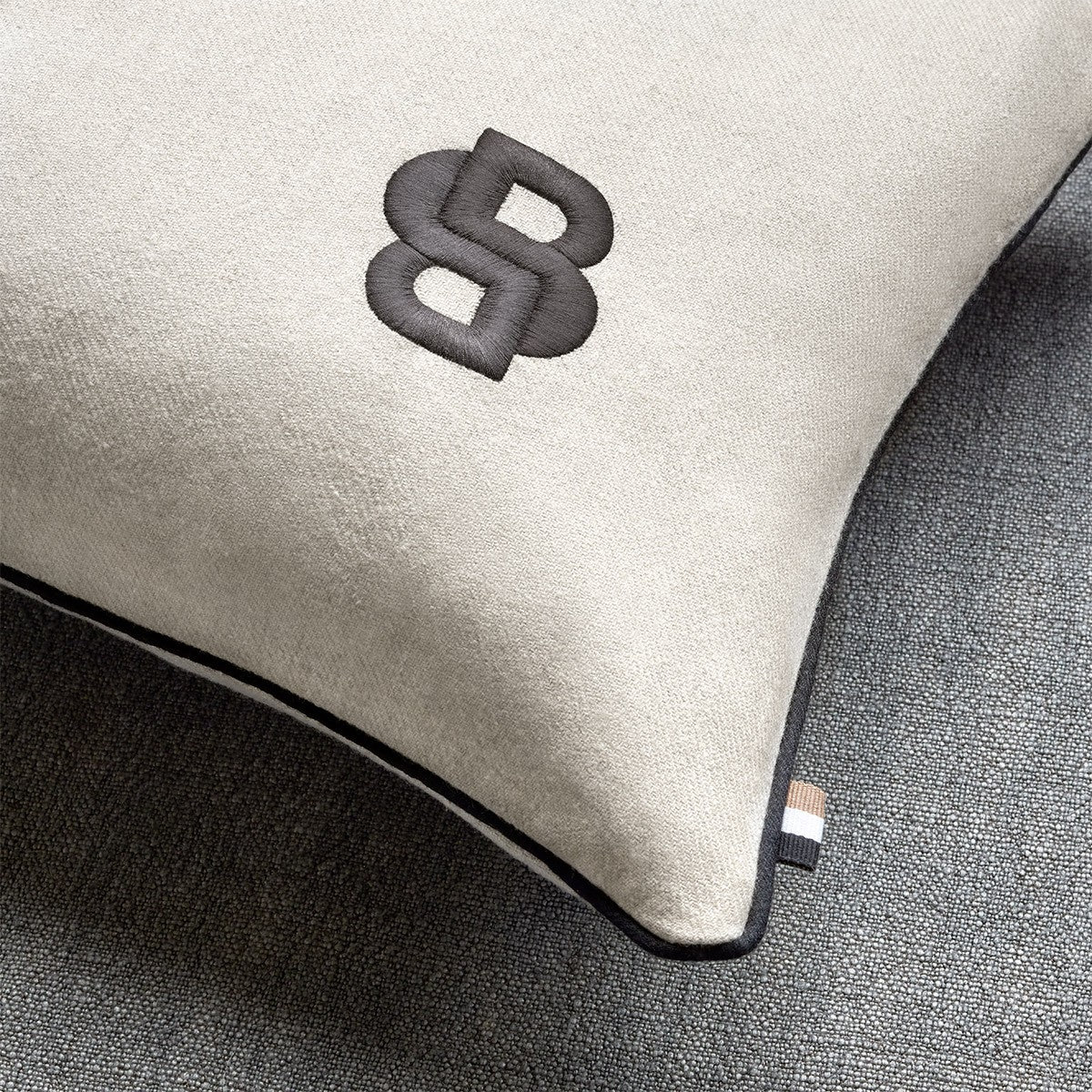 Double B Decorative Pillow by Yves Delorme 2