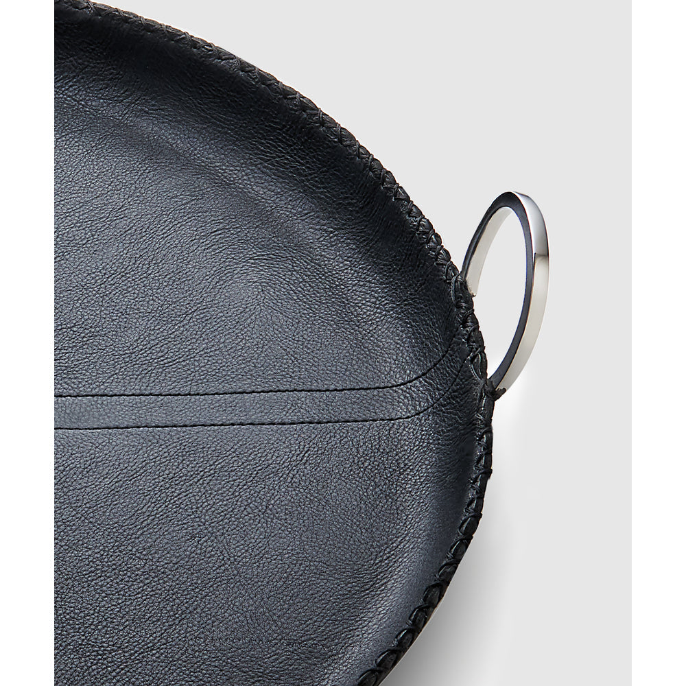 Durango Leather Round Tray by Mary Jurek Design Additional Image -2