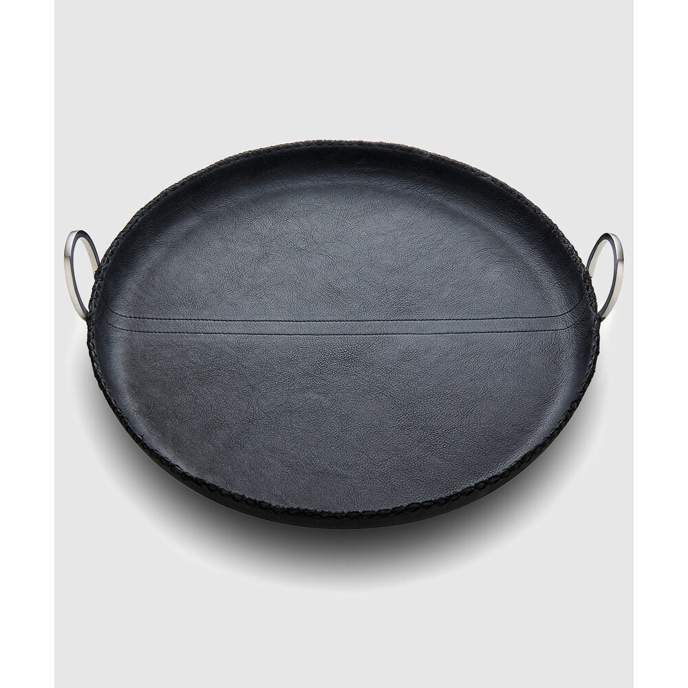 Durango Leather Round Tray by Mary Jurek Design Additional Image -3