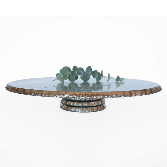Edgey 13" Cake Stand by Annieglass Additional Image -1