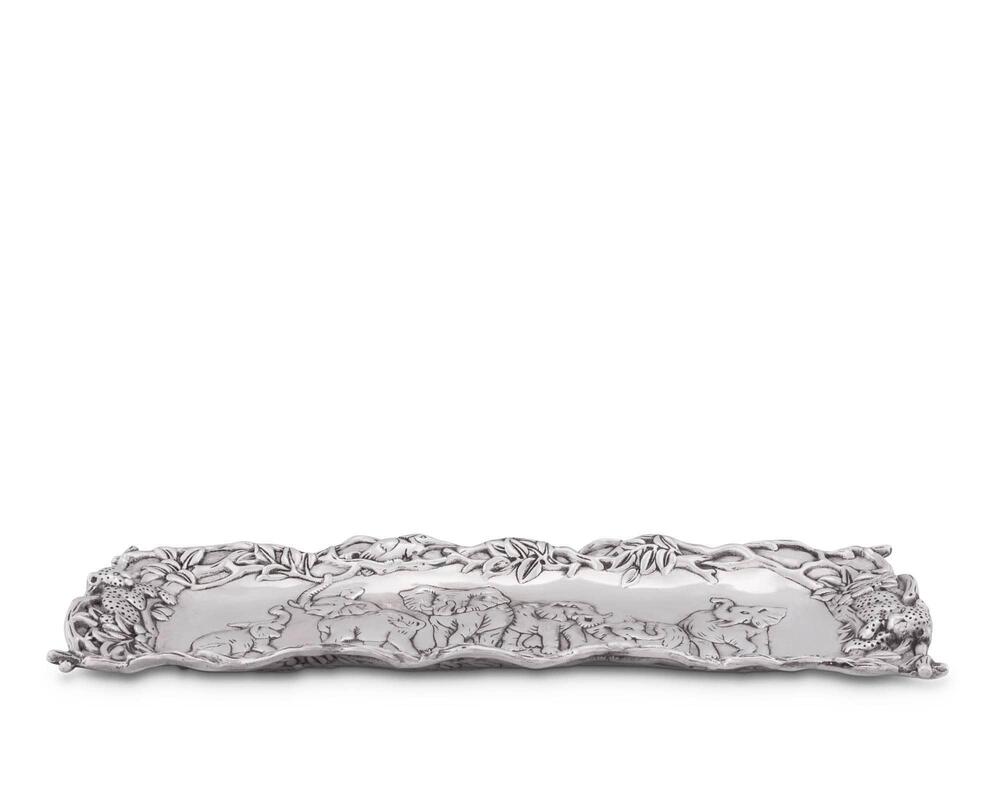 Elephant 19" L Oblong Tray by Arthur Court Designs 1