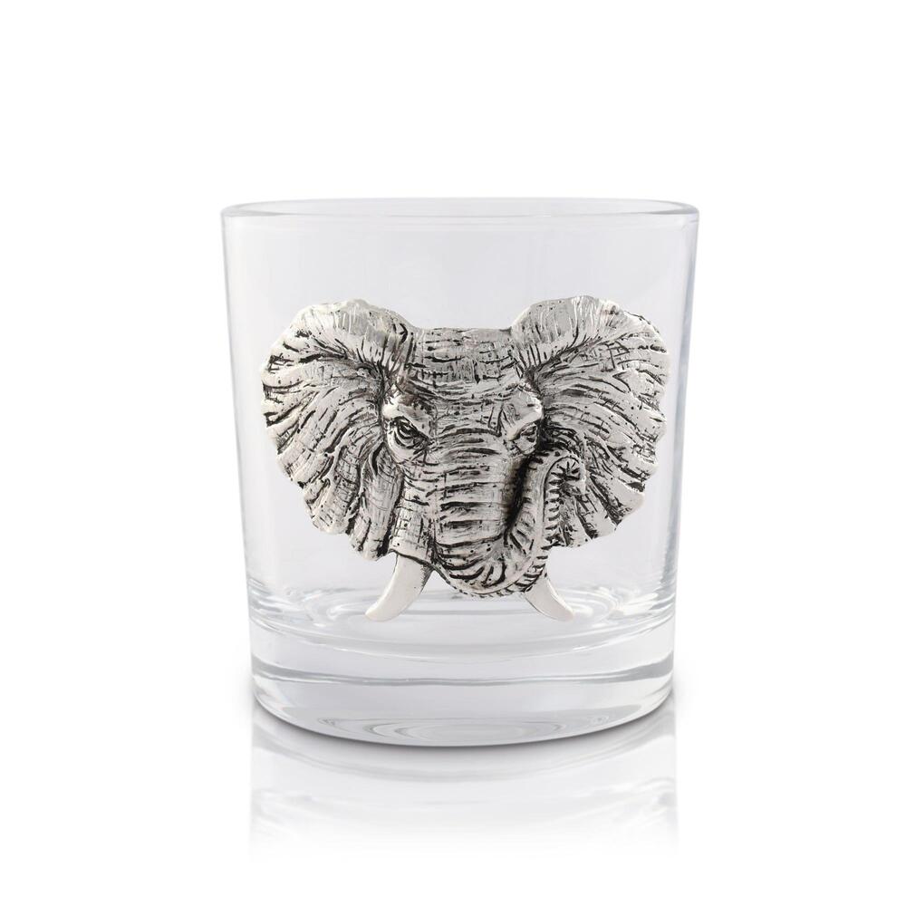 Elephant Bar Glass Set of 4 by Arthur Court Designs 1