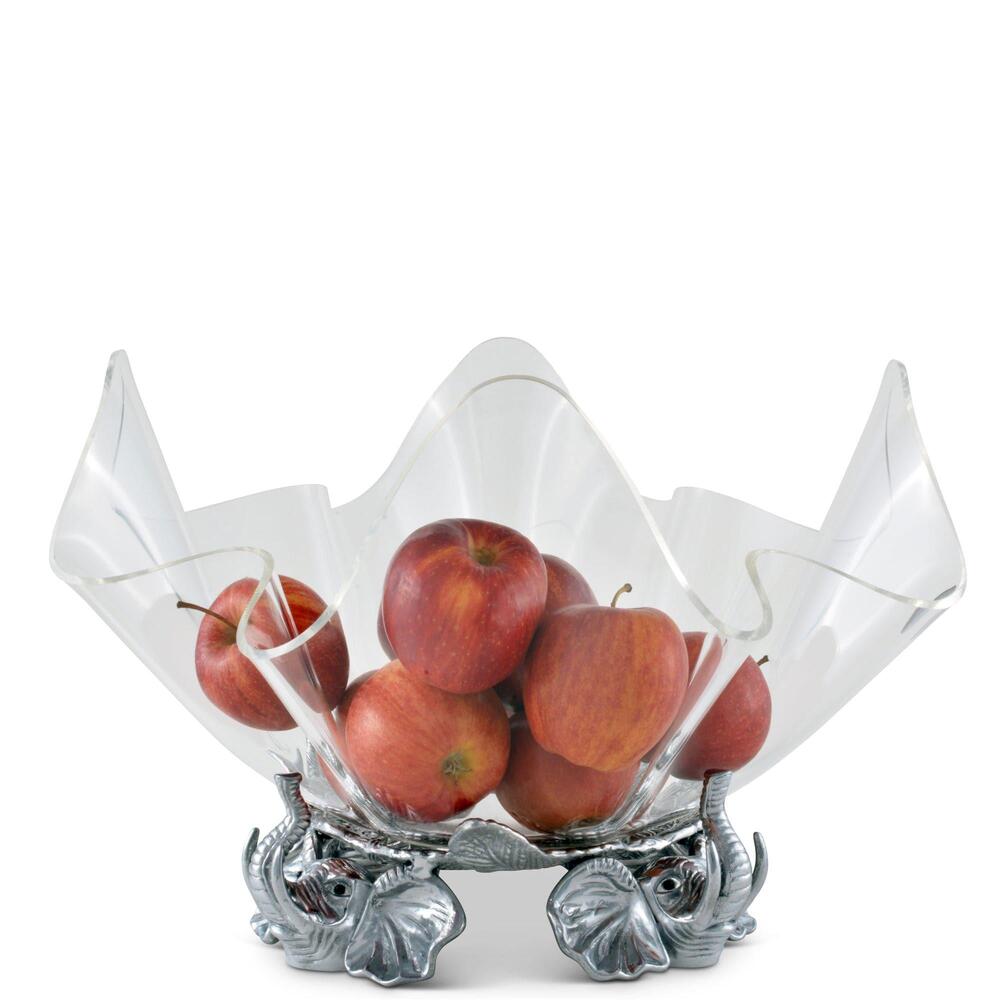 Elephant Stand Acrylic 14" Bowl by Arthur Court Designs 2