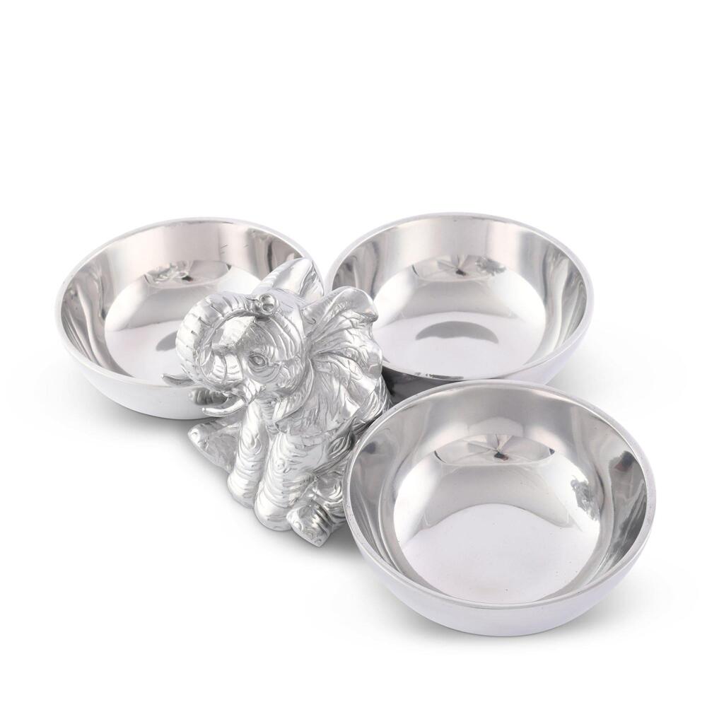 Elephant Three-Bowl Server by Arthur Court Designs 4