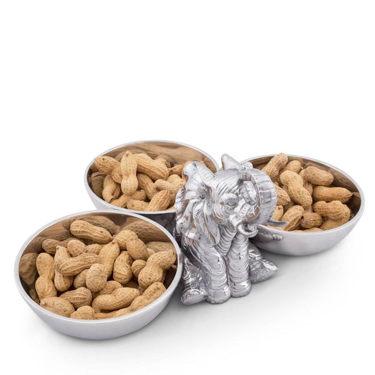 Elephant Three-Bowl Server by Arthur Court Designs