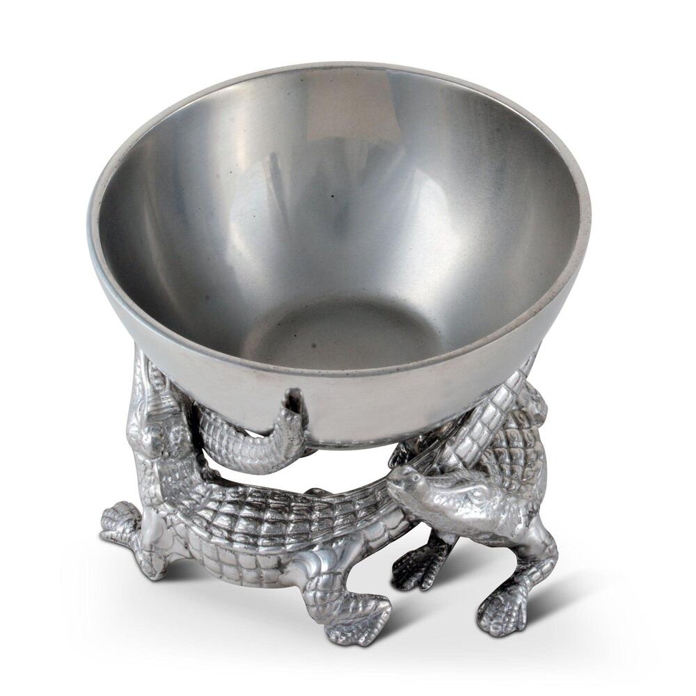 Elevated Alligator Bowl 5.5" by Arthur Court Designs 1