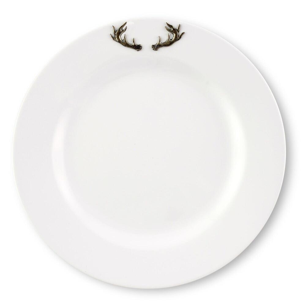 Elk / Deer Antlers Melamine Lunch Plates - Set of 4 by Arthur Court Designs 1
