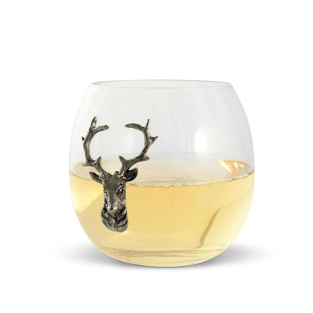 Elk / Deer Stemless Wine Glass by Vagabond House 1