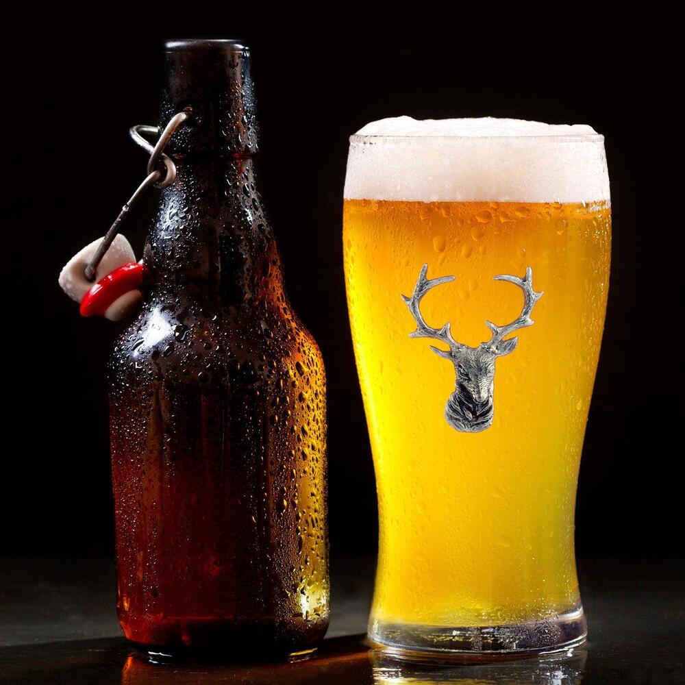 Elk Head Beer Glass by Vagabond House 4