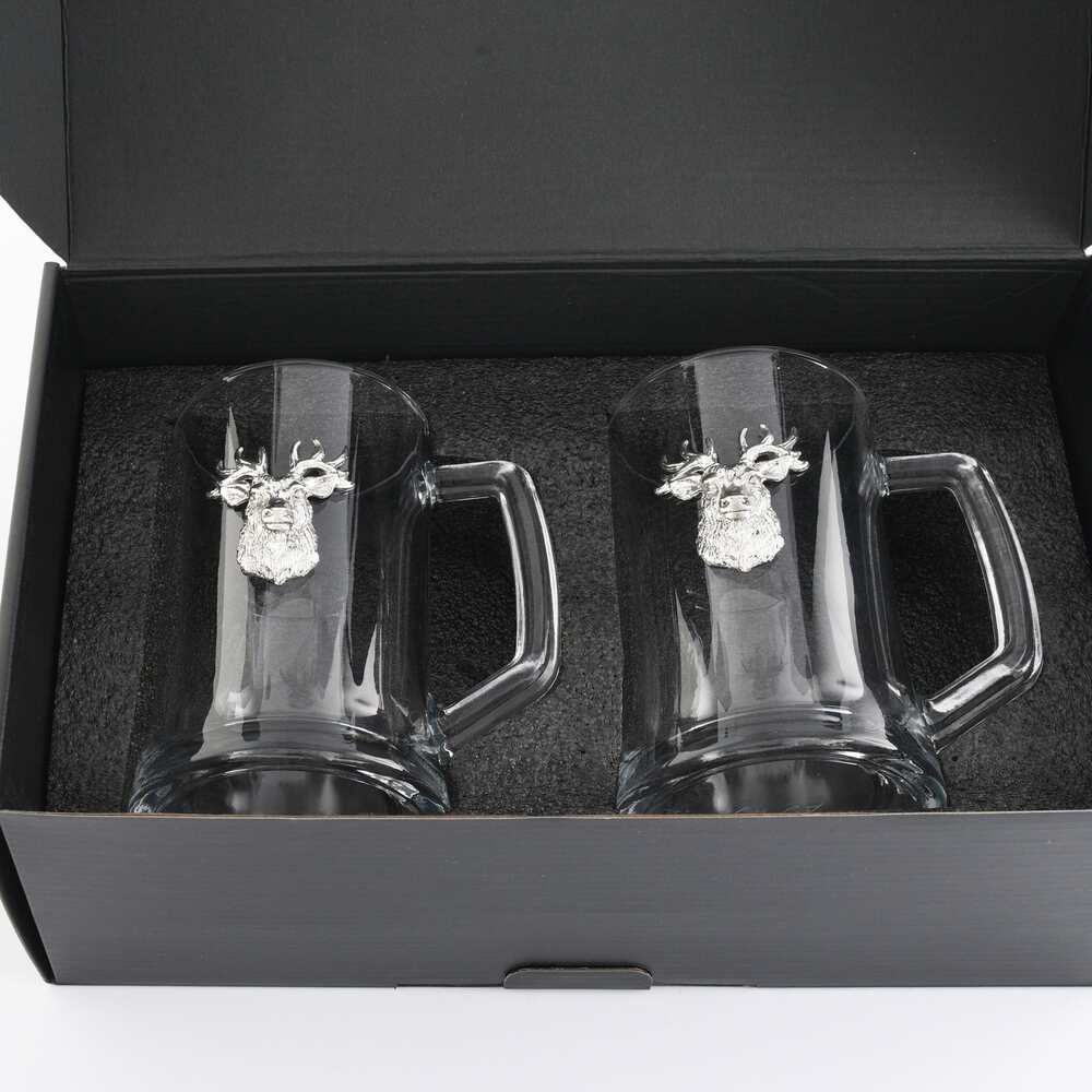 Elk Head Beer Mugs - Set of 2 by Arthur Court Designs 2