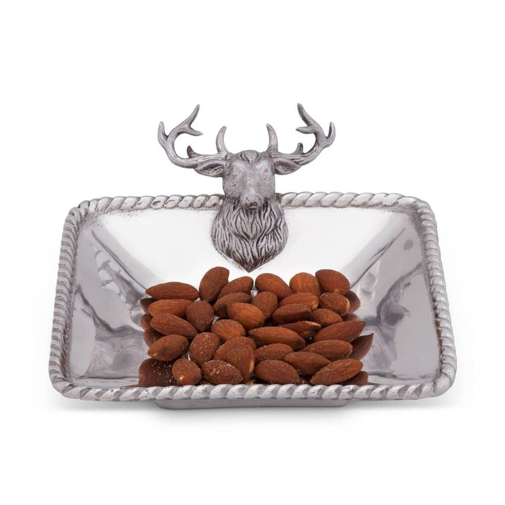 Elk Head Nut Bowl by Arthur Court Designs
