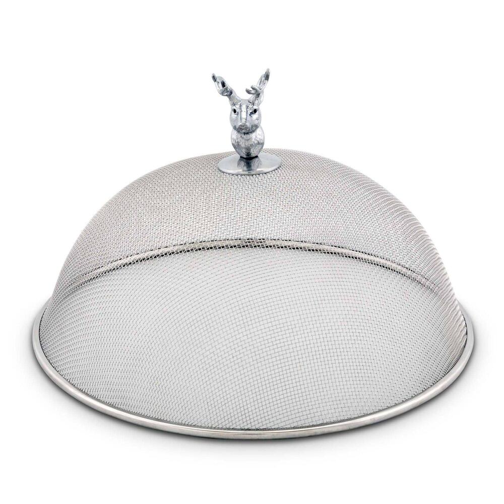Elk Head Stainless Mesh Picnic Cover by Arthur Court Designs