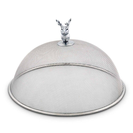 Elk Head Stainless Mesh Picnic Cover by Arthur Court Designs