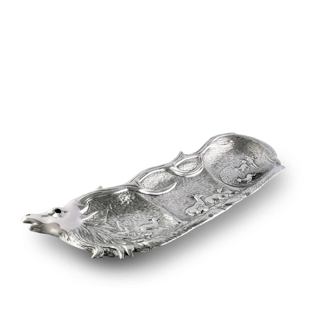 Elk Herd 19" L Oblong Tray by Arthur Court Designs 2