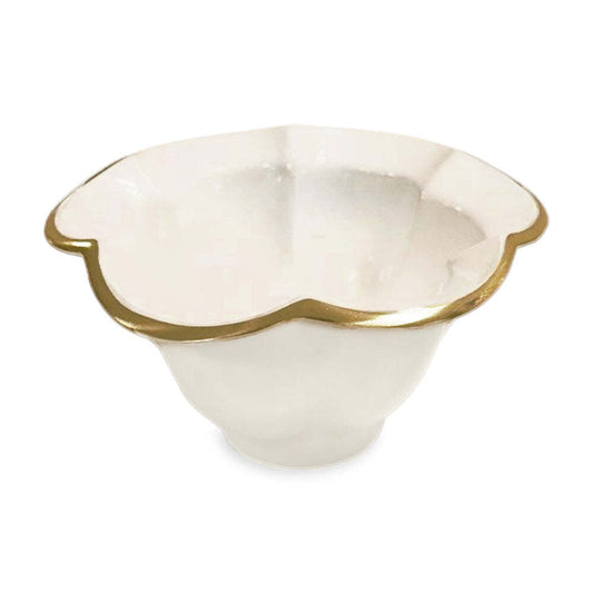 Encanto Devon Small Bowl - Cream & White by Beatriz Ball
