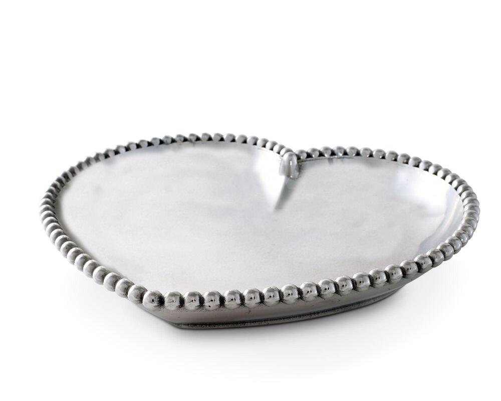 Engravable Beaded Heart Tray by Arthur Court Designs 1