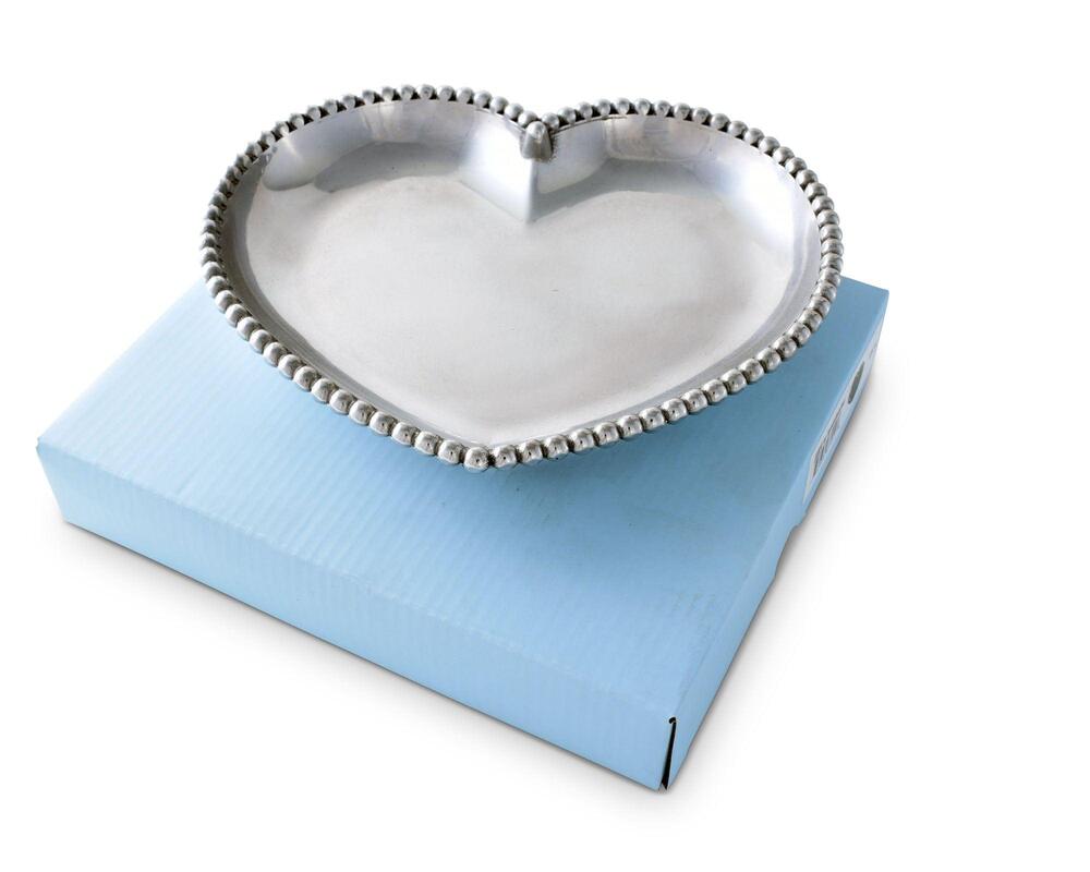 Engravable Beaded Heart Tray by Arthur Court Designs 2
