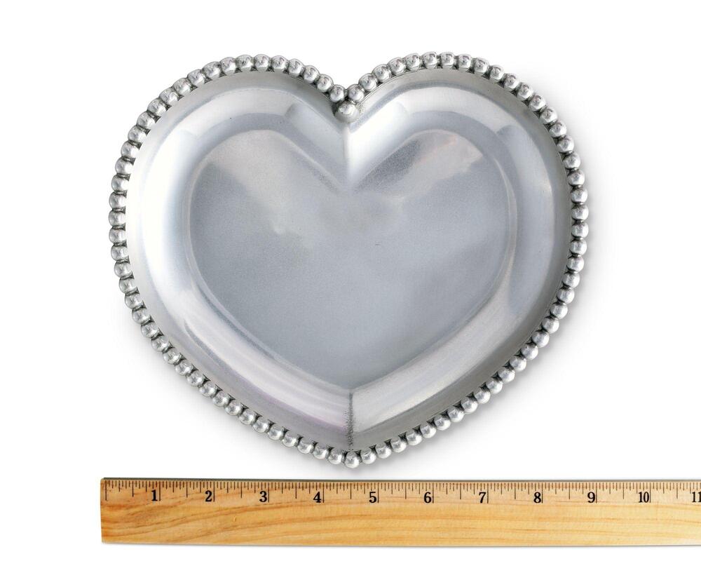 Engravable Beaded Heart Tray by Arthur Court Designs 4