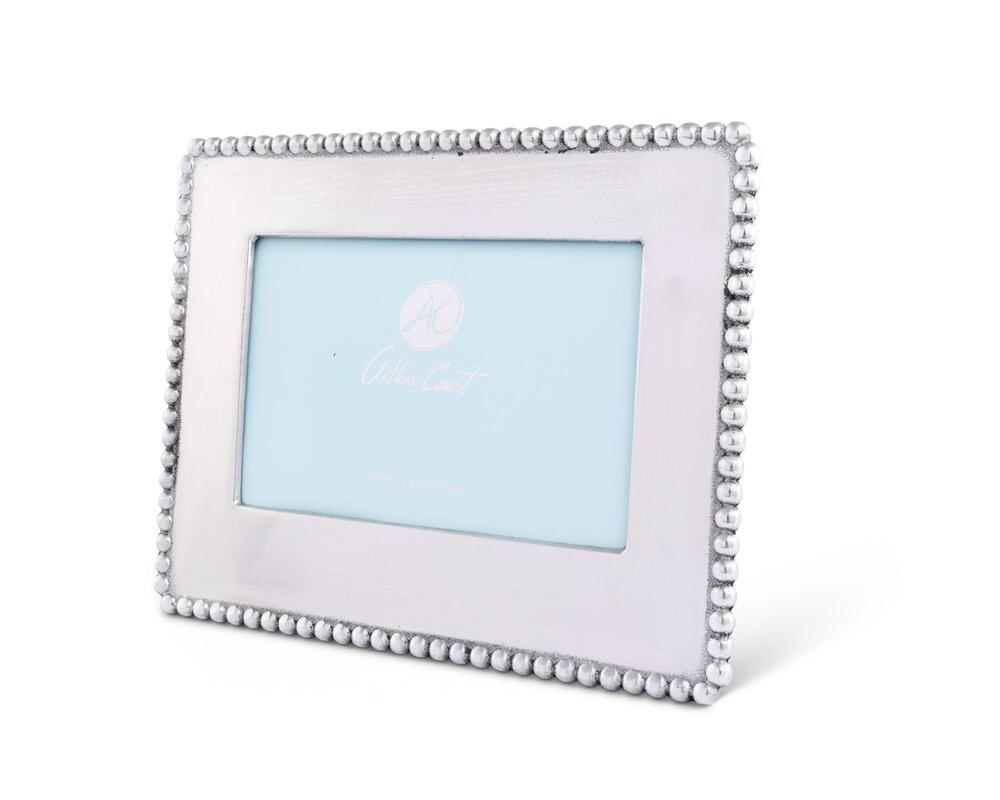 Engravable Beaded Photo Frame 4" x 6" by Arthur Court Designs 2