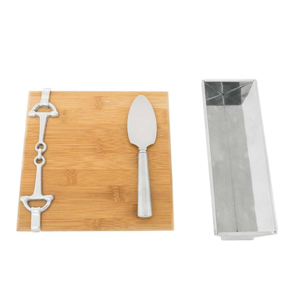 Equestrian Bamboo Cheese Set by Arthur Court Designs