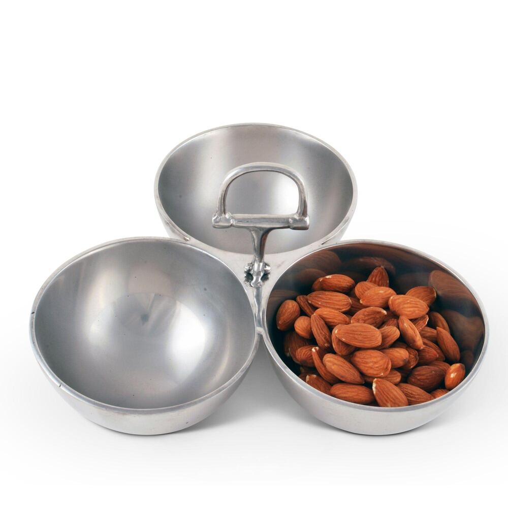 Equestrian Bit 3 Nut Bowl by Arthur Court Designs 1