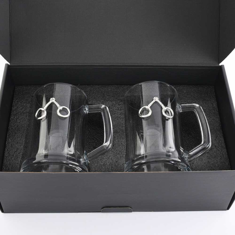 Equestrian Bit Beer Mugs - Set of 2 by Arthur Court Designs 2