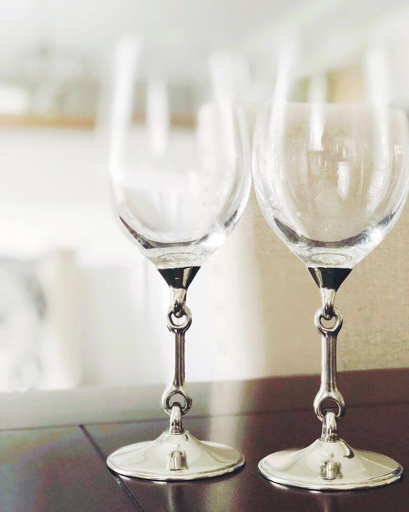 Equestrian Bit Wine Glass by Vagabond House 1