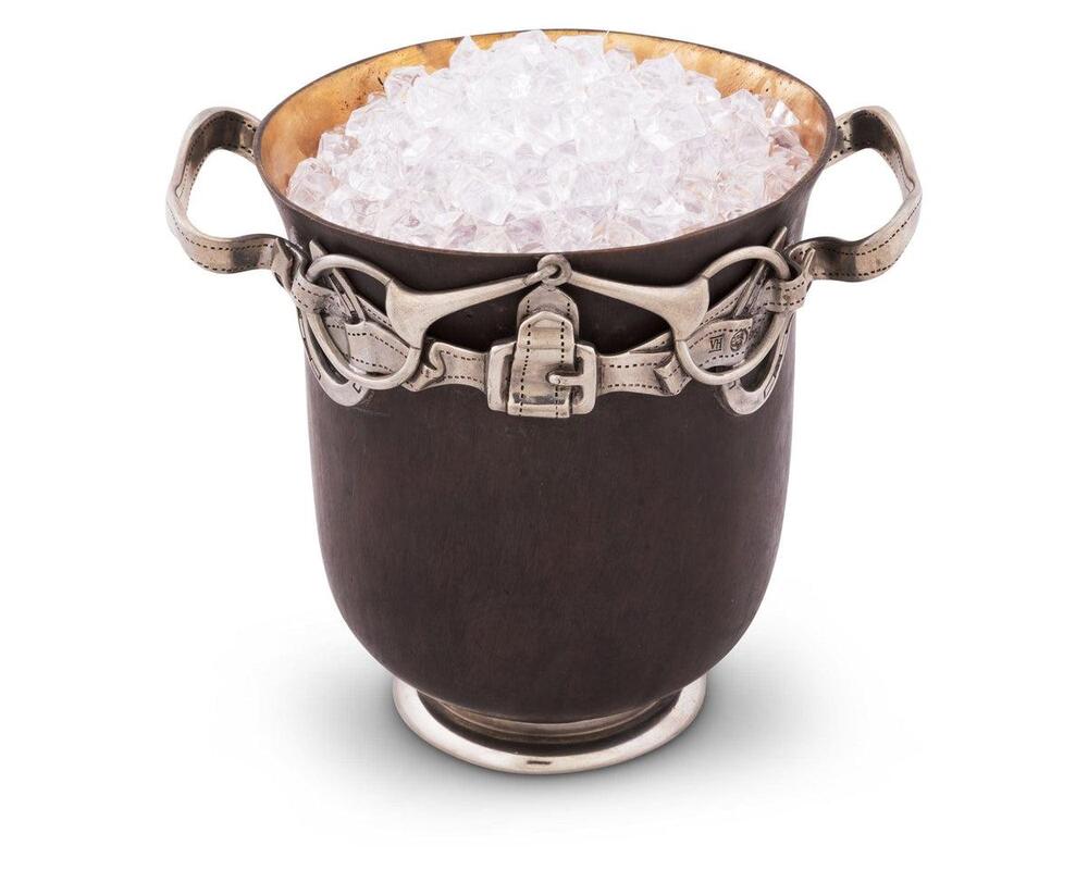 Equestrian Bronze Ice Bucket by Vagabond House 1