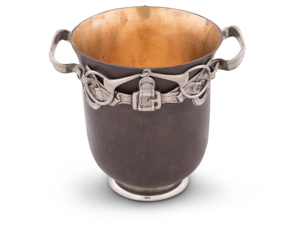 Equestrian Bronze Ice Bucket by Vagabond House 2