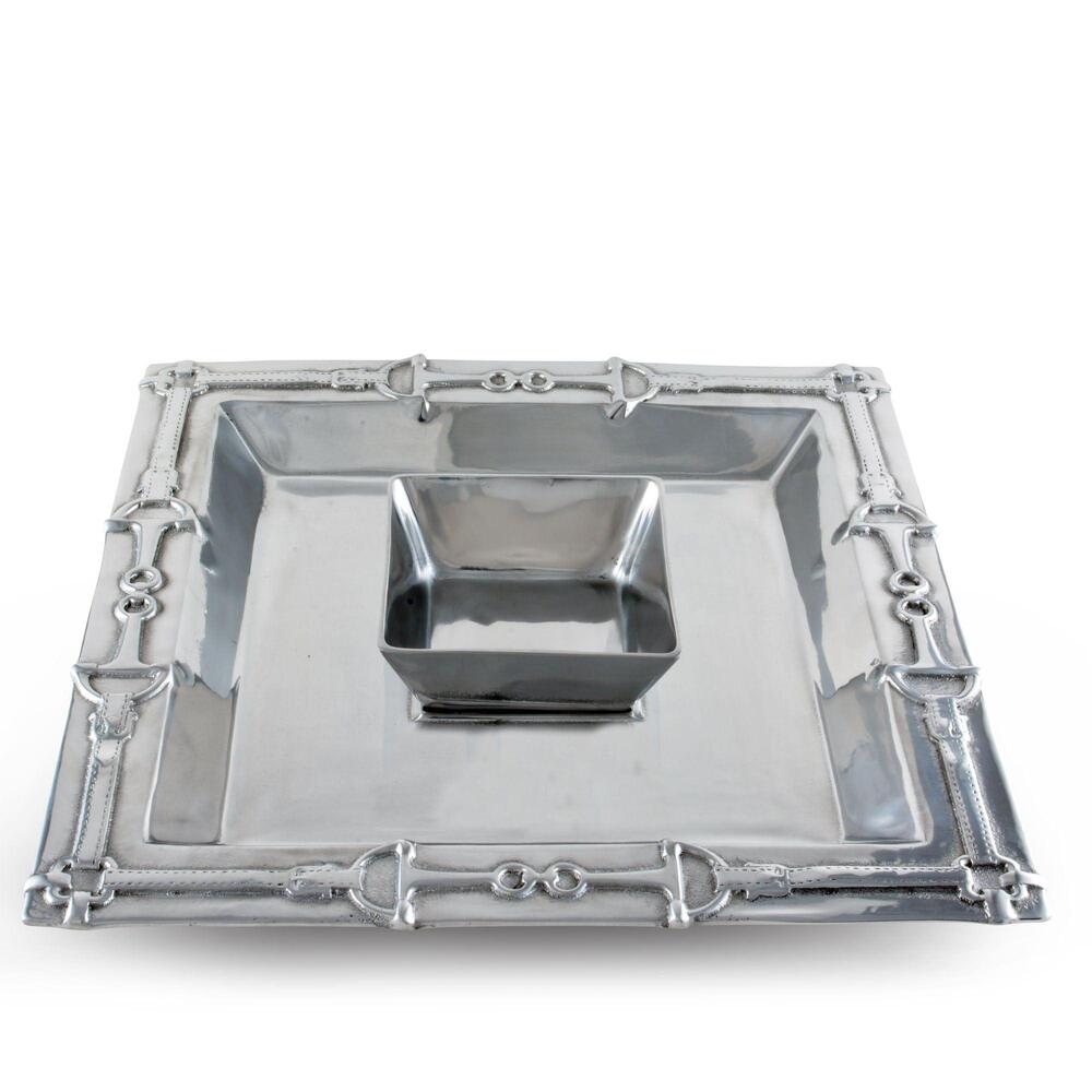 Equestrian Chip and Dip Tray by Arthur Court Designs 1
