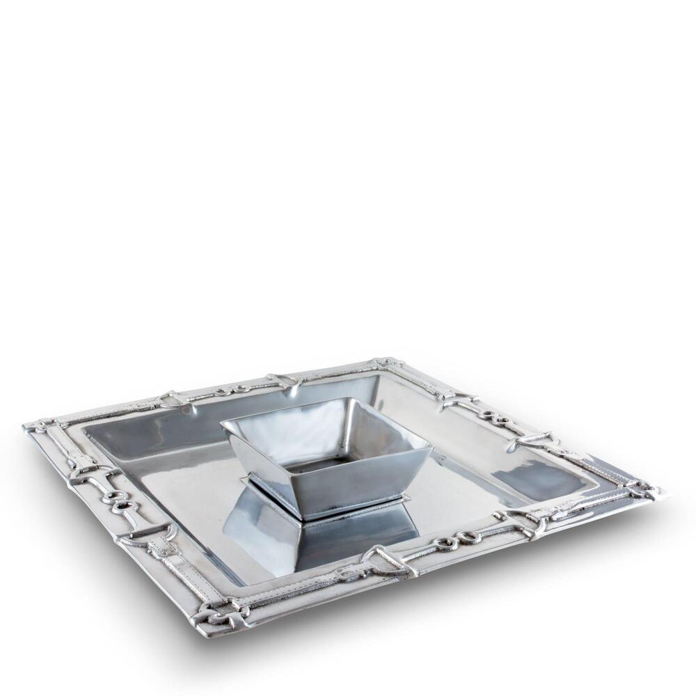 Equestrian Chip and Dip Tray by Arthur Court Designs 3