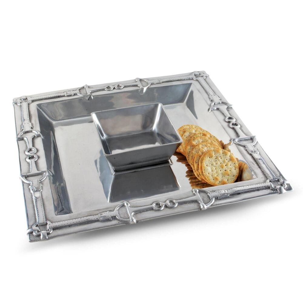 Equestrian Chip and Dip Tray by Arthur Court Designs 5