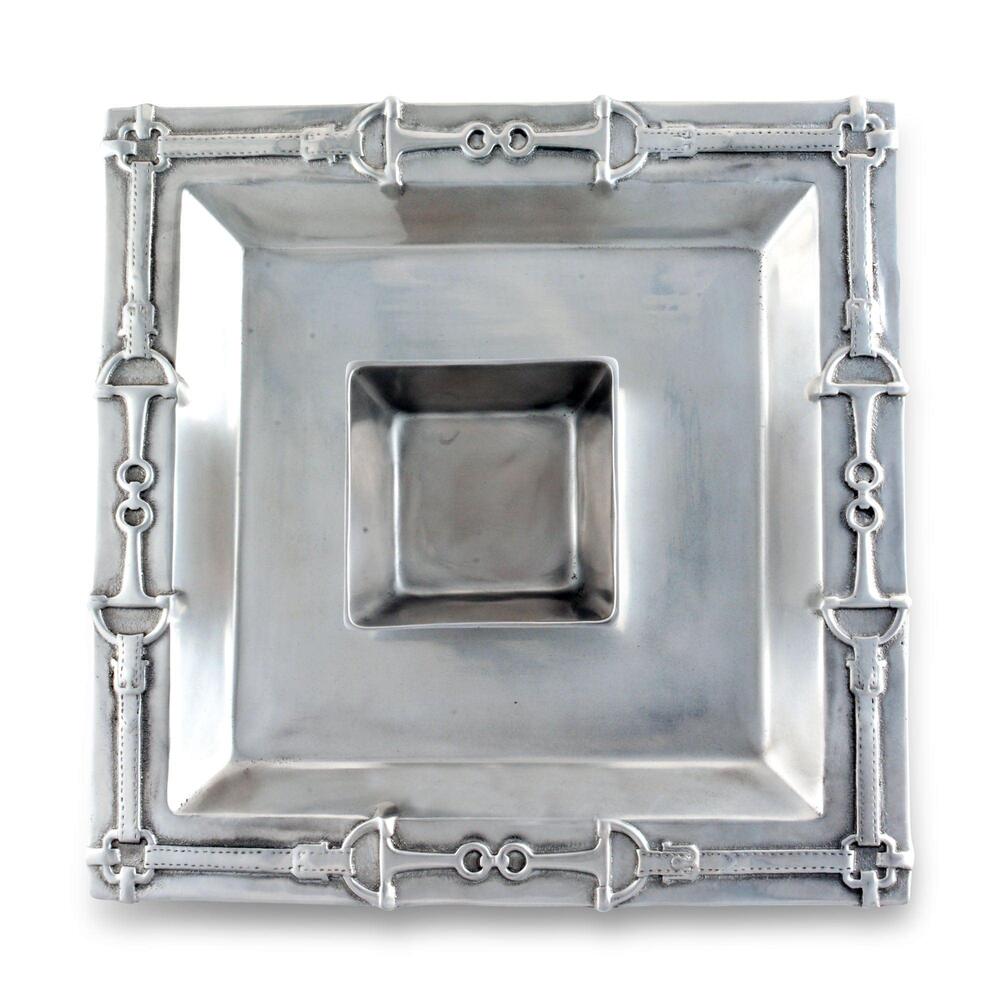 Equestrian Chip and Dip Tray by Arthur Court Designs