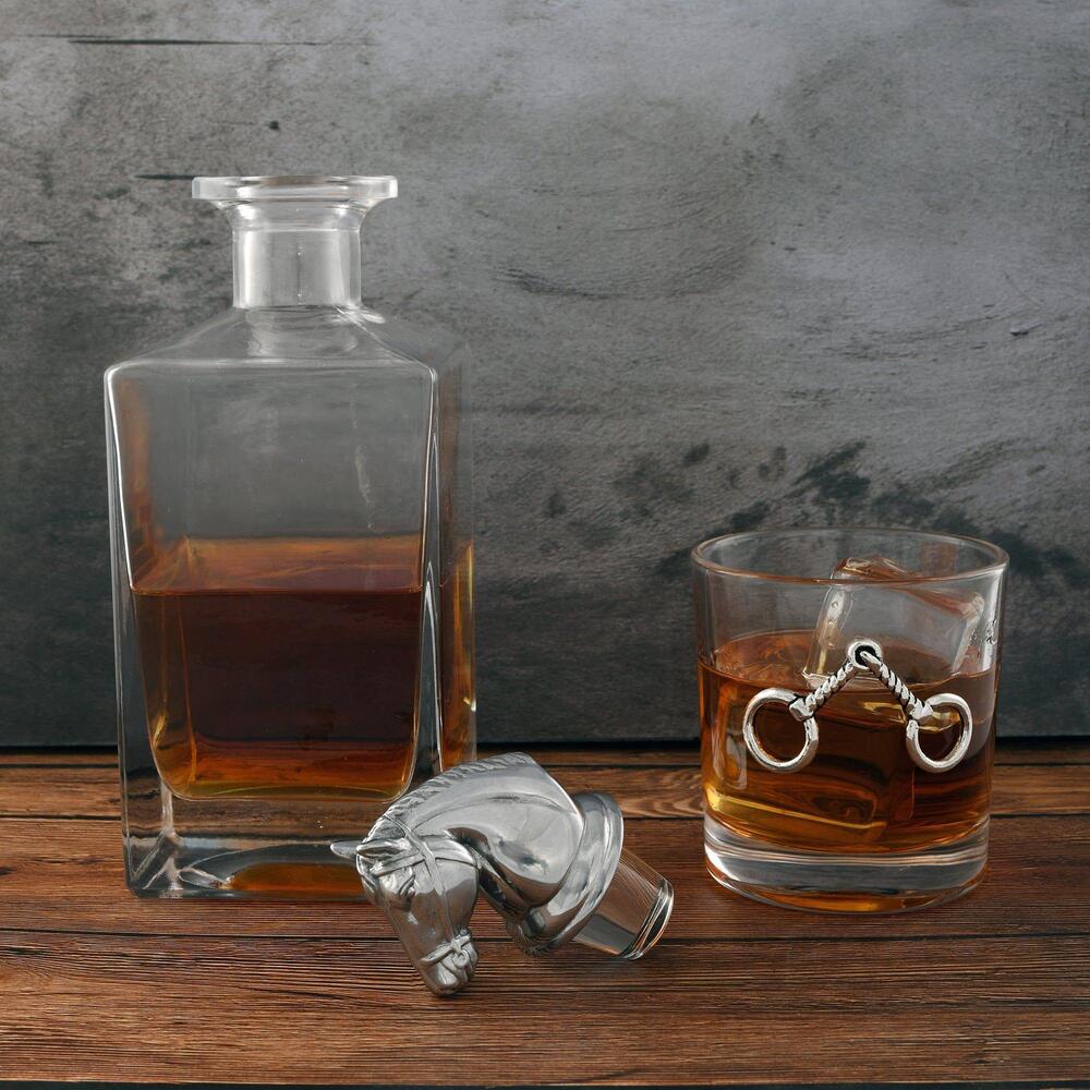 Equestrian Decanter Set with Glass by Arthur Court Designs 1