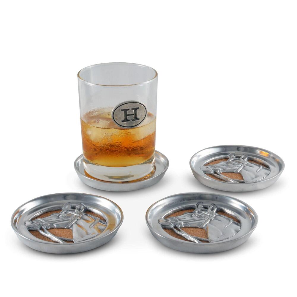 Equestrian Drink Coaster Set of 4 by Arthur Court Designs 2