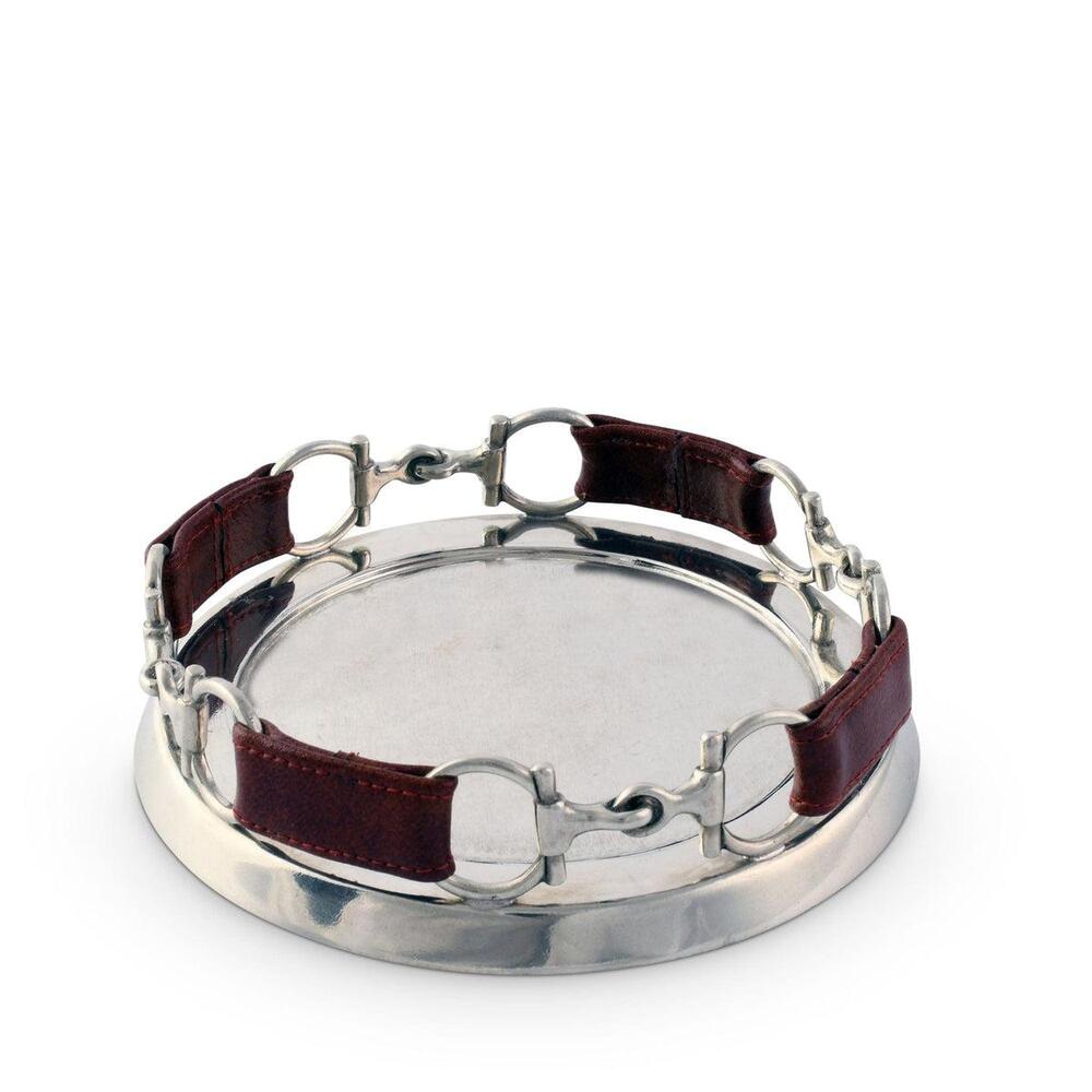 Equestrian Horse Bit Leather Wine Coaster by Vagabond House 2