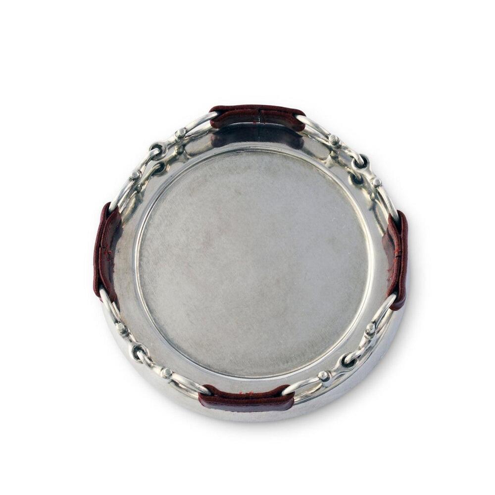 Equestrian Horse Bit Leather Wine Coaster by Vagabond House 3