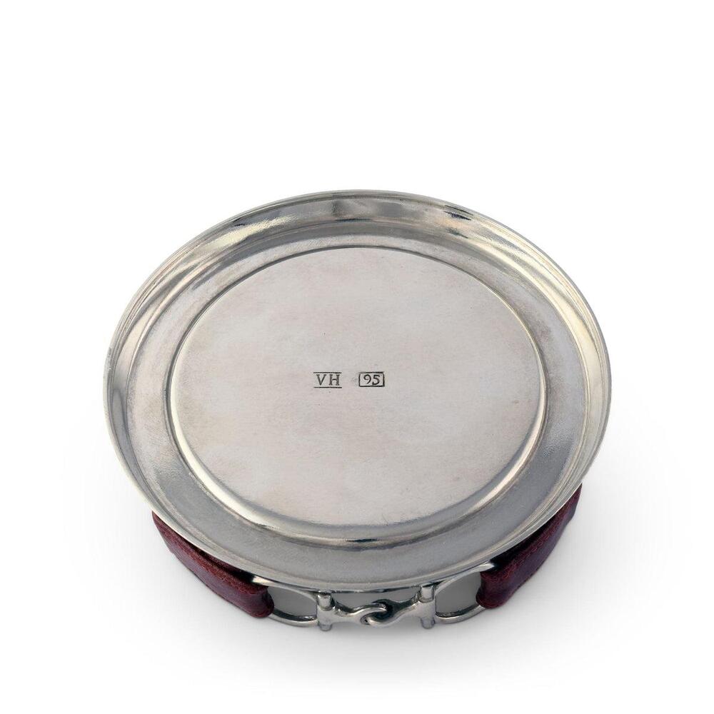 Equestrian Horse Bit Leather Wine Coaster by Vagabond House 4