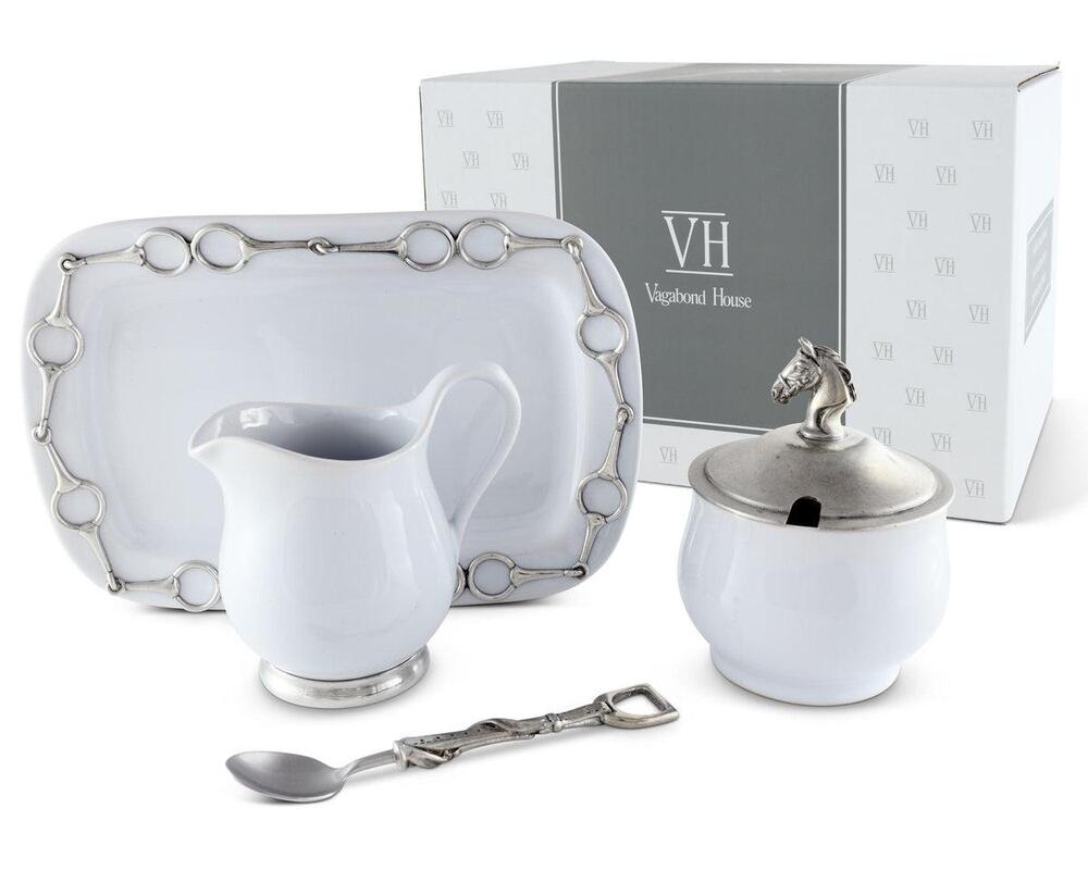 Equestrian Sugar and Creamer Set by Vagabond House 5