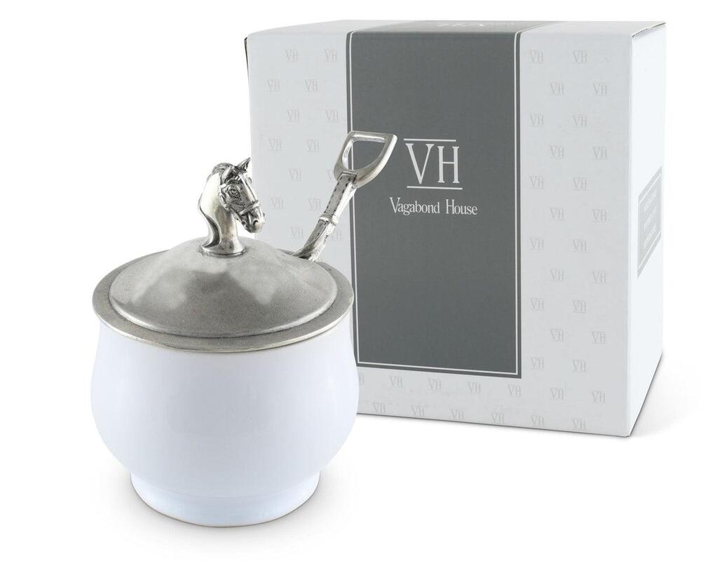 Equestrian Sugar Bowl and Spoon by Vagabond House 4