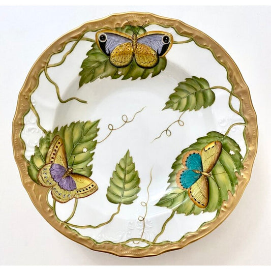 Exotic Butterflies Rim Soup Plate by Anna Weatherley
