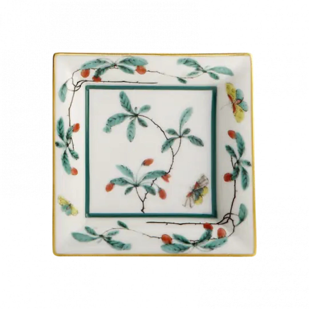 Famille Verte Square Tray by Mottahedeh