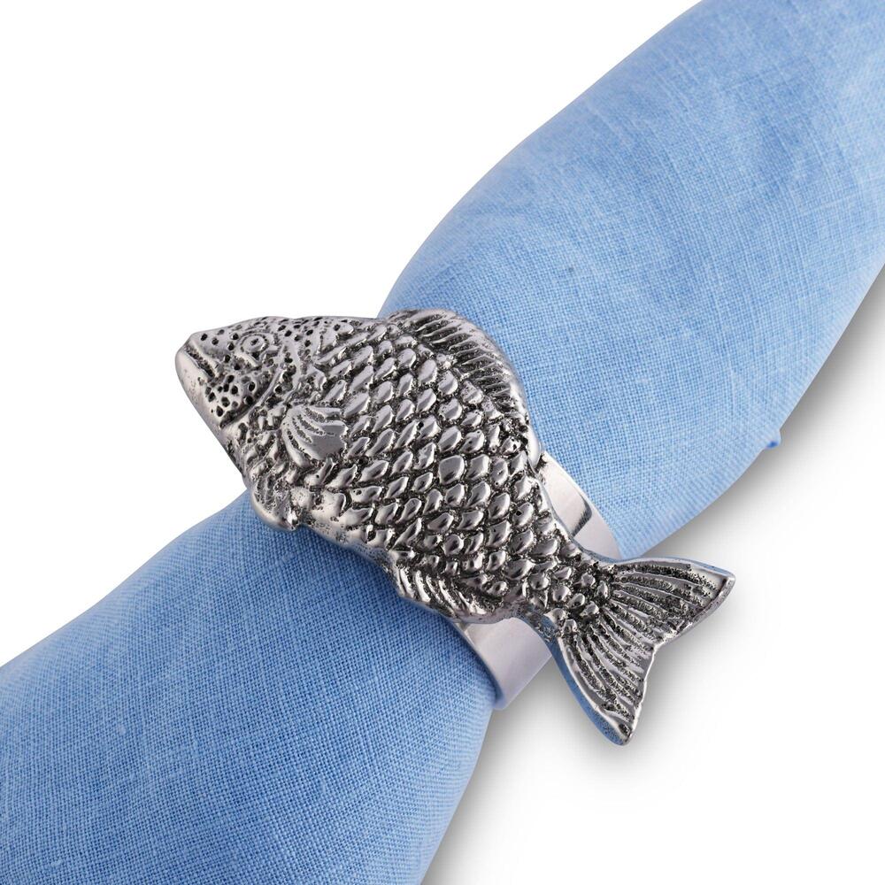 Fish Napkin Rings - Set of 4 by Arthur Court Designs 1