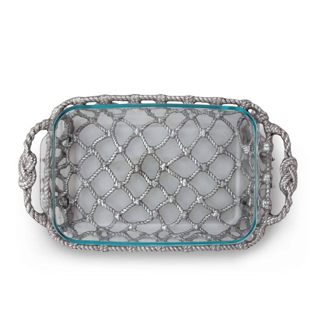 Fish Net Casserole / Pyrex Holder by Arthur Court Designs 1