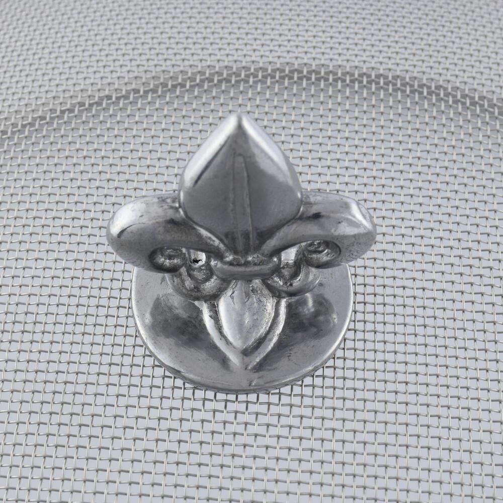 Fleur De Lis 16" Diameter Stainless Mesh Picnic Cover by Arthur Court Designs 2