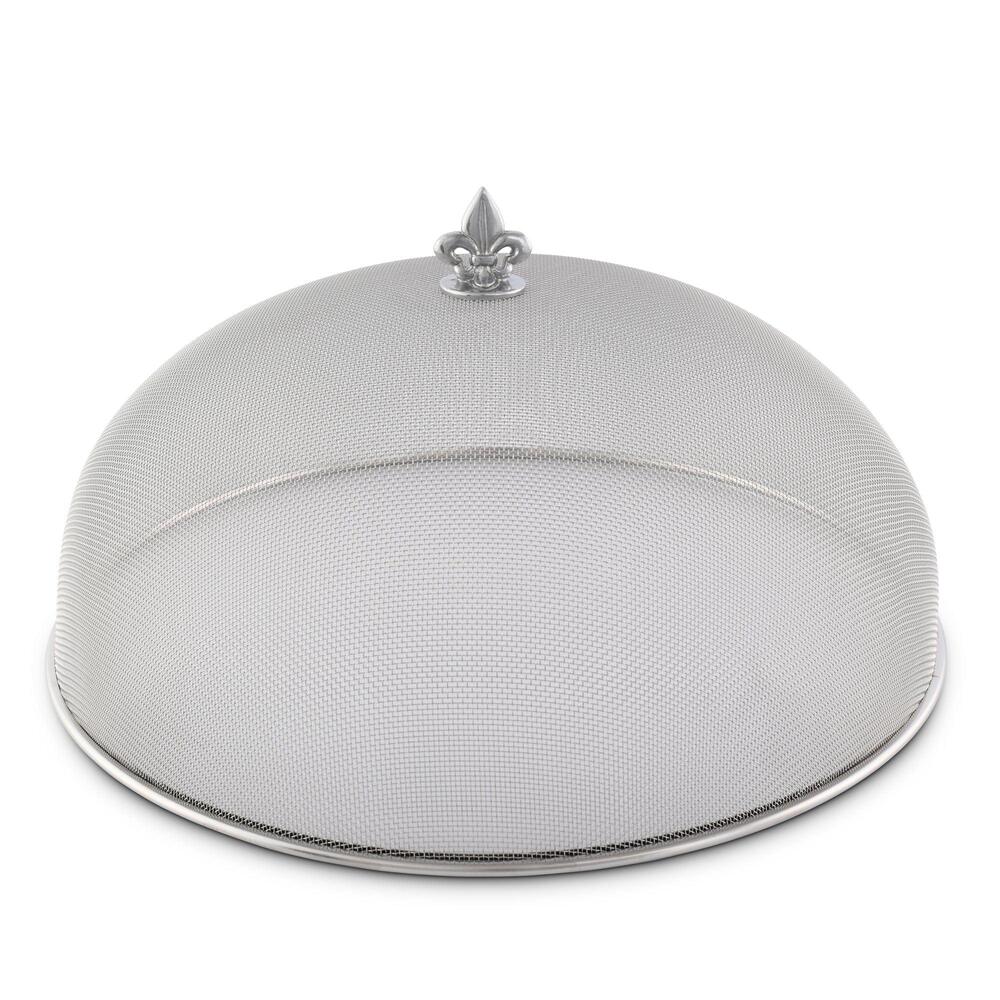 Fleur De Lis 16" Diameter Stainless Mesh Picnic Cover by Arthur Court Designs