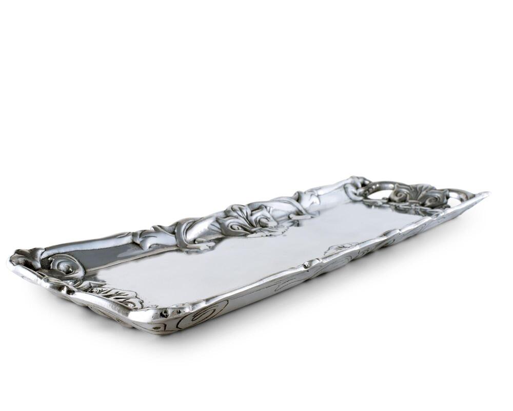 Fleur-De-Lis 17" L Oblong Tray by Arthur Court Designs 1